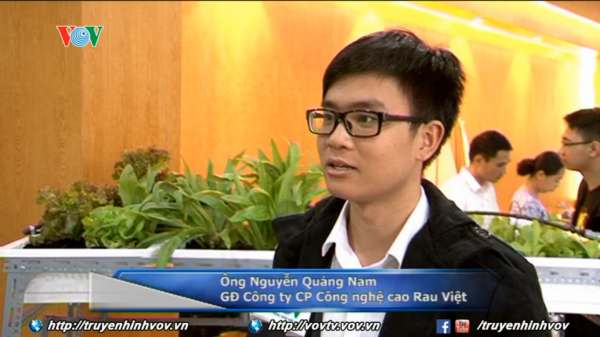 Nguyễn Quảng Nam – Chủ tịch Công ty Cổ phần Công nghệ cao Rau Việt 